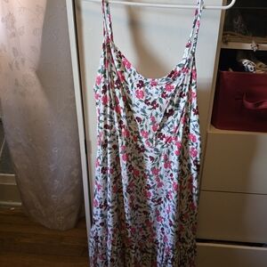 Old Navy Red Floral Cami Dress